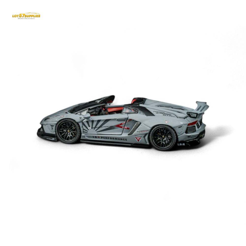 TPC Rhino Model RM 1/64 Lamborghini LP720-4 Roadster Wide-Body Modified - Combat Gray 1/64 (ONLINE ORDER ONLY)