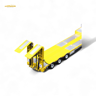 (Pre-Order) TimeMicro & Perka BENZ FLATBED TRANSPORT VEHICLE - Yellow 1/64 (ONLINE ORDER ONLY)