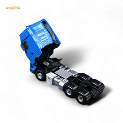 (Pre-Order) TimeMicro & Perka BENZ FLATBED TRANSPORT VEHICLE - Blue 1/64 (ONLINE ORDER ONLY)