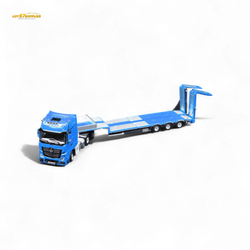 (Pre-Order) TimeMicro & Perka BENZ FLATBED TRANSPORT VEHICLE - Blue 1/64 (ONLINE ORDER ONLY)