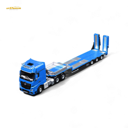 (Pre-Order) TimeMicro & Perka BENZ FLATBED TRANSPORT VEHICLE - Blue 1/64 (ONLINE ORDER ONLY)