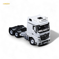 (Pre-Order) TimeMicro & Perka BENZ FLATBED TRANSPORT VEHICLE - White 1/64 (ONLINE ORDER ONLY)