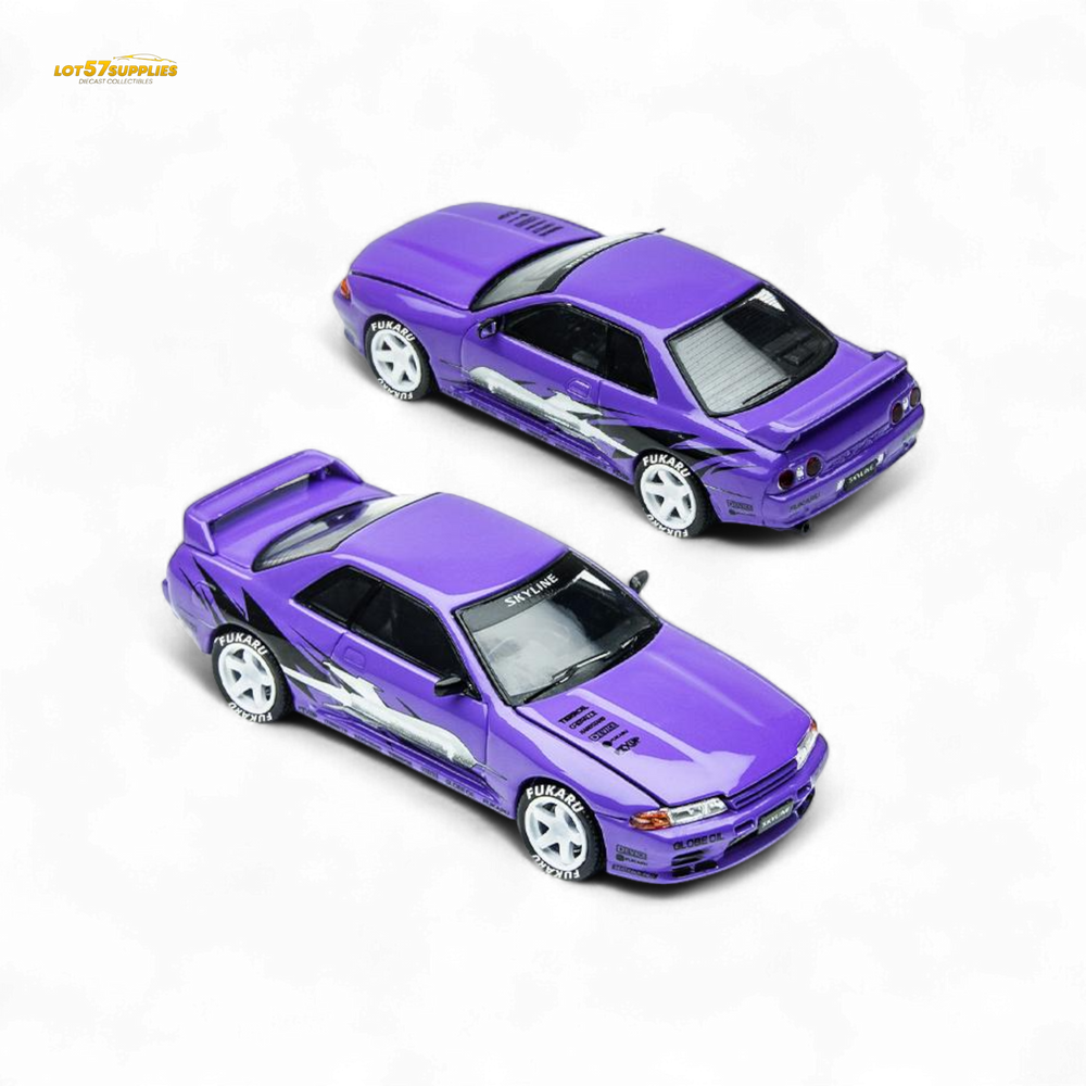 (Pre-Order) TimeMicro Skyline GT-R R32 Los Santos Drift - Purple 1/64 (ONLINE ORDER ONLY)