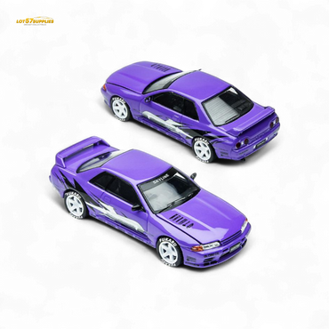 (Pre-Order) TimeMicro Skyline GT-R R32 Los Santos Drift - Purple 1/64 (ONLINE ORDER ONLY)