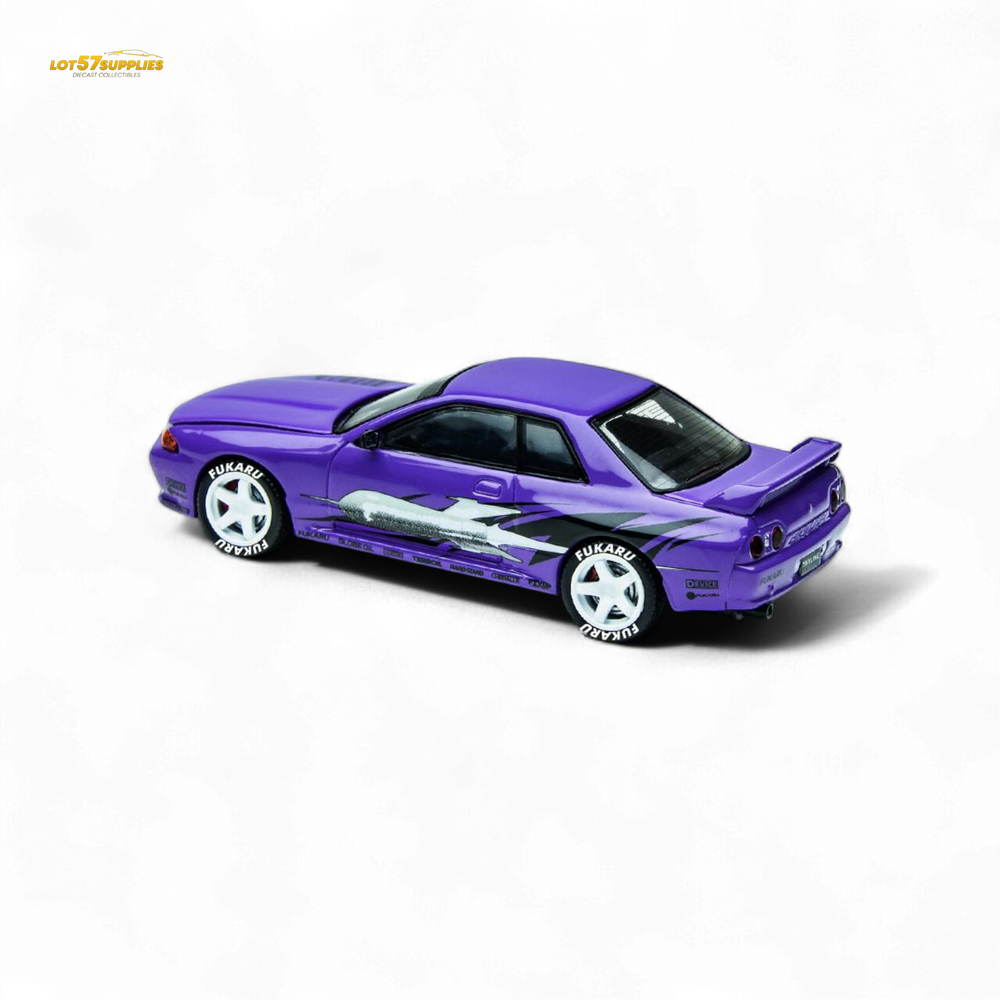 (Pre-Order) TimeMicro Skyline GT-R R32 Los Santos Drift - Purple 1/64 (ONLINE ORDER ONLY)