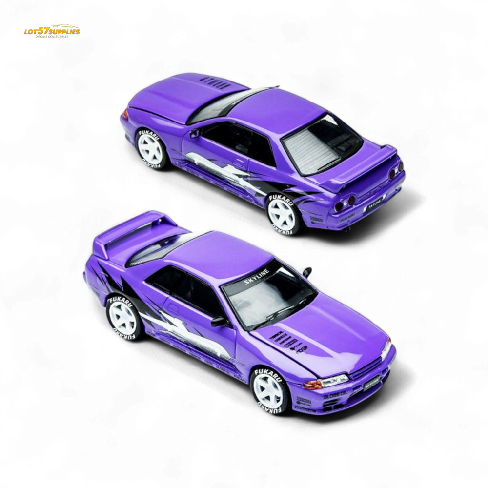 (Pre-Order) TimeMicro Skyline GT-R R32 Los Santos Drift - Purple 1/64 (ONLINE ORDER ONLY)