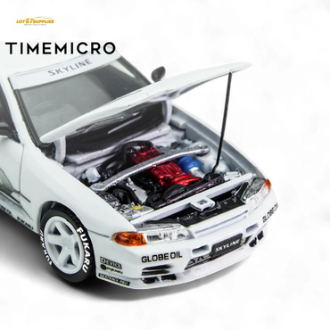 (Pre-Order) TimeMicro Skyline GT-R R32 Los Santos Drift - White 1/64 (ONLINE ORDER ONLY)