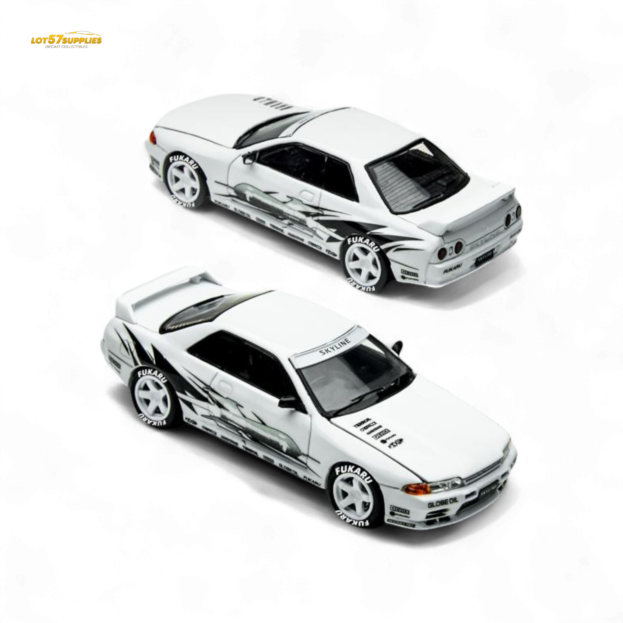 (Pre-Order) TimeMicro Skyline GT-R R32 Los Santos Drift - White 1/64 (ONLINE ORDER ONLY)