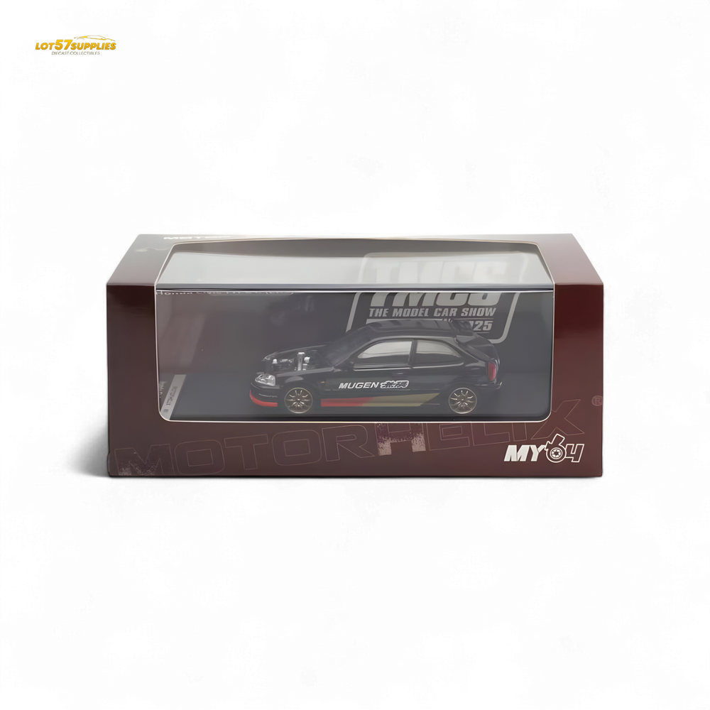 (Pre-Order) Motorhelix Honda Civic EK9 MUGEN Malaysia Limited Edition - Black 1:64 (Online Order Only)