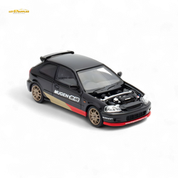 (Pre-Order) Motorhelix Honda Civic EK9 MUGEN Malaysia Limited Edition - Black 1:64 (Online Order Only)