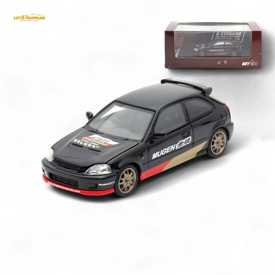(Pre-Order) Motorhelix Honda Civic EK9 MUGEN Malaysia Limited Edition - Black 1:64 (Online Order Only)