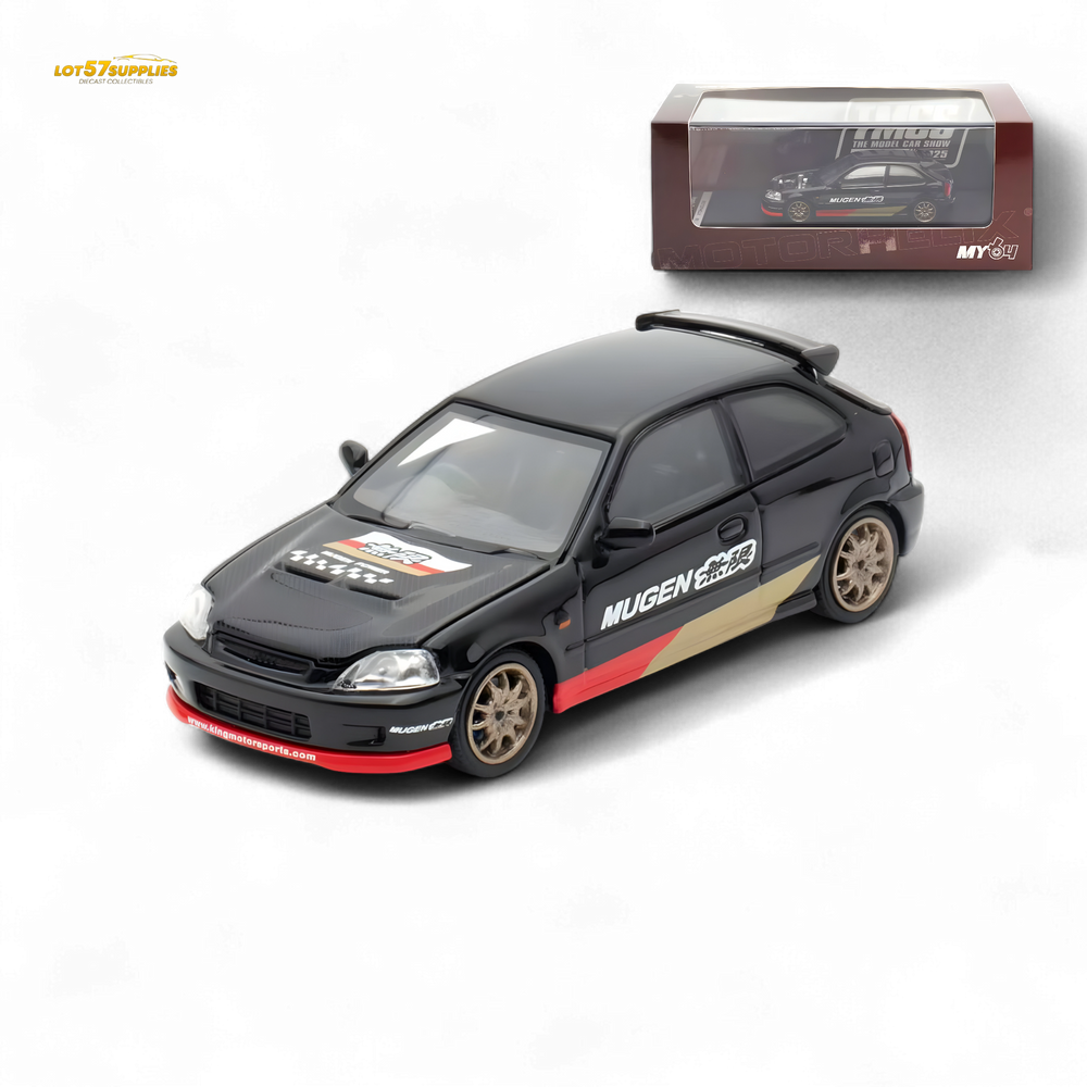 (Pre-Order) Motorhelix Honda Civic EK9 MUGEN Malaysia Limited Edition - Black 1:64 (Online Order Only)