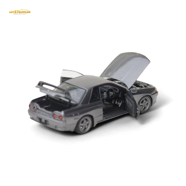 Focal Horizon Skyline GT-R 3rd Gen R32 Nismo S-Tune - Gun Grey - Fully Openable 1:64 (ONLINE ORDER ONLY)