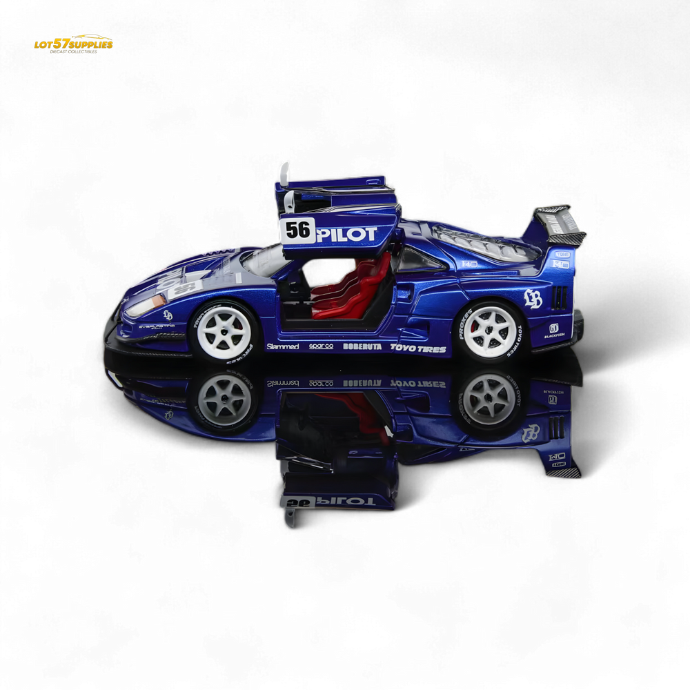 (Pre-Order) Demon King Auto F40 LB-Works Wide-Body Gull Wing Gate Modified - PILOT Livery 1:64 (ONLINE ORDER ONLY)