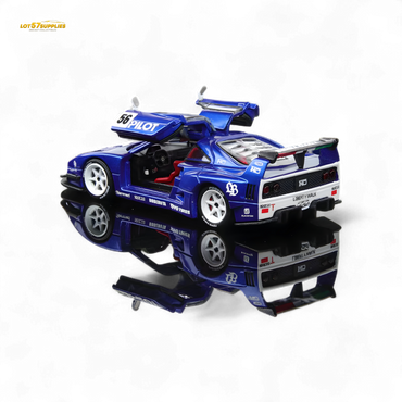 (Pre-Order) Demon King Auto F40 LB-Works Wide-Body Gull Wing Gate Modified - PILOT Livery 1:64 (ONLINE ORDER ONLY)
