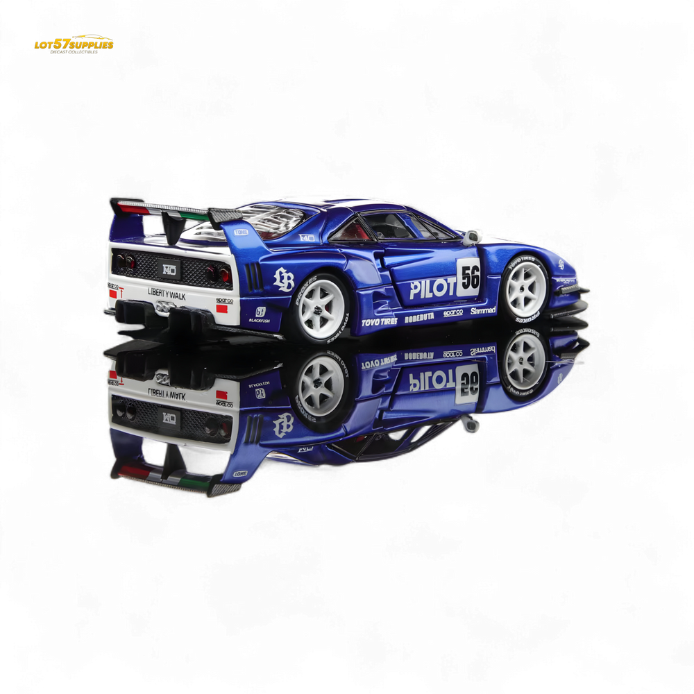 (Pre-Order) Demon King Auto F40 LB-Works Wide-Body Gull Wing Gate Modified - PILOT Livery 1:64 (ONLINE ORDER ONLY)