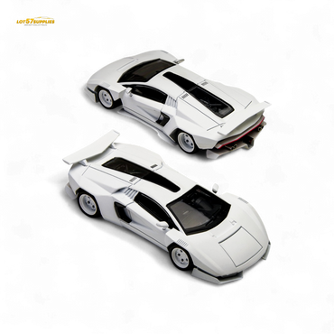 (Pre-Order) TimeMicro × PSC DESIGN 1/64 Countach V Ver. Mechanic PSC - White 1:64 (ONLINE ORDER ONLY)