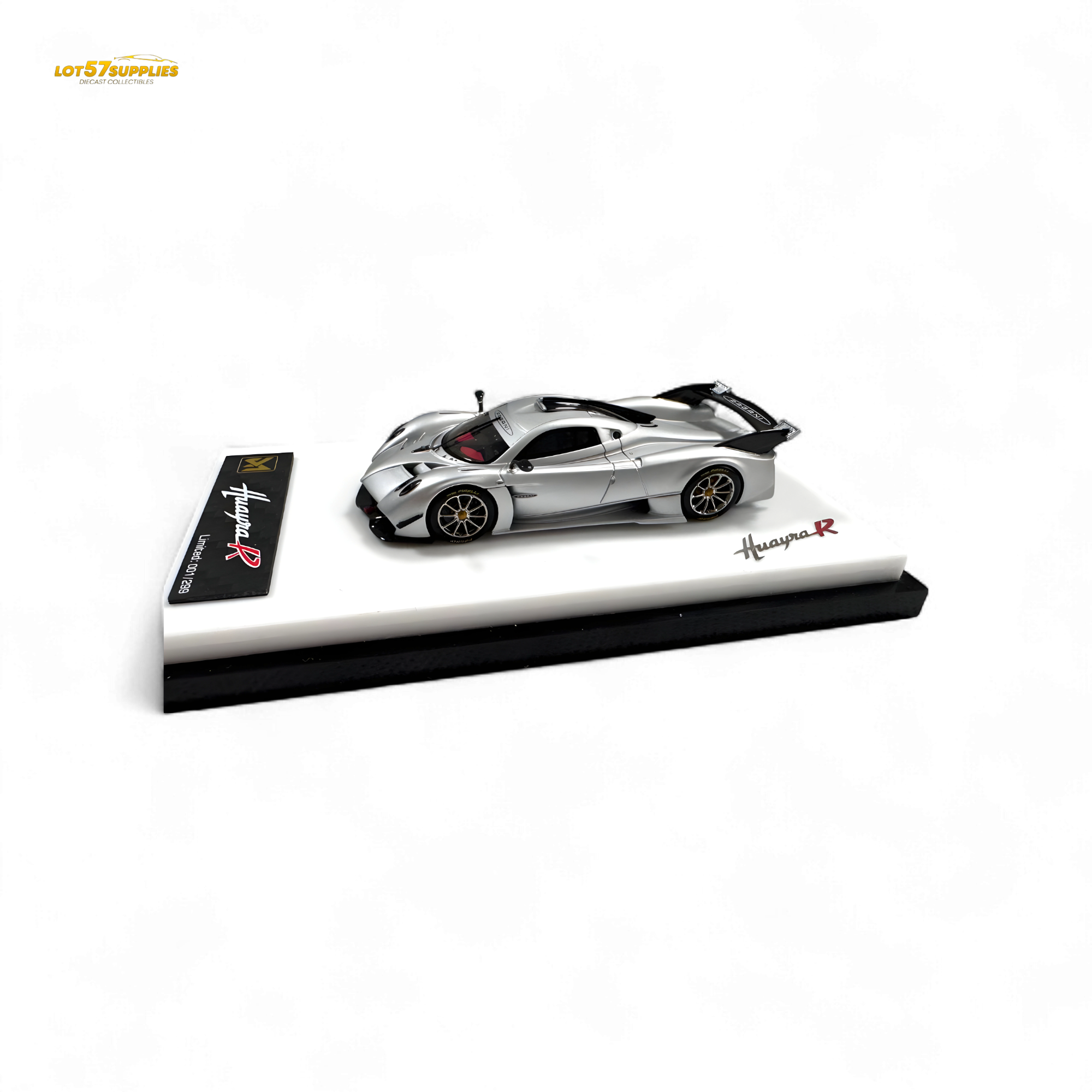 (Pre-Order) DMY Pagani Huayra R - Matte Silver 1/64 (ONLINE ORDER ONLY)