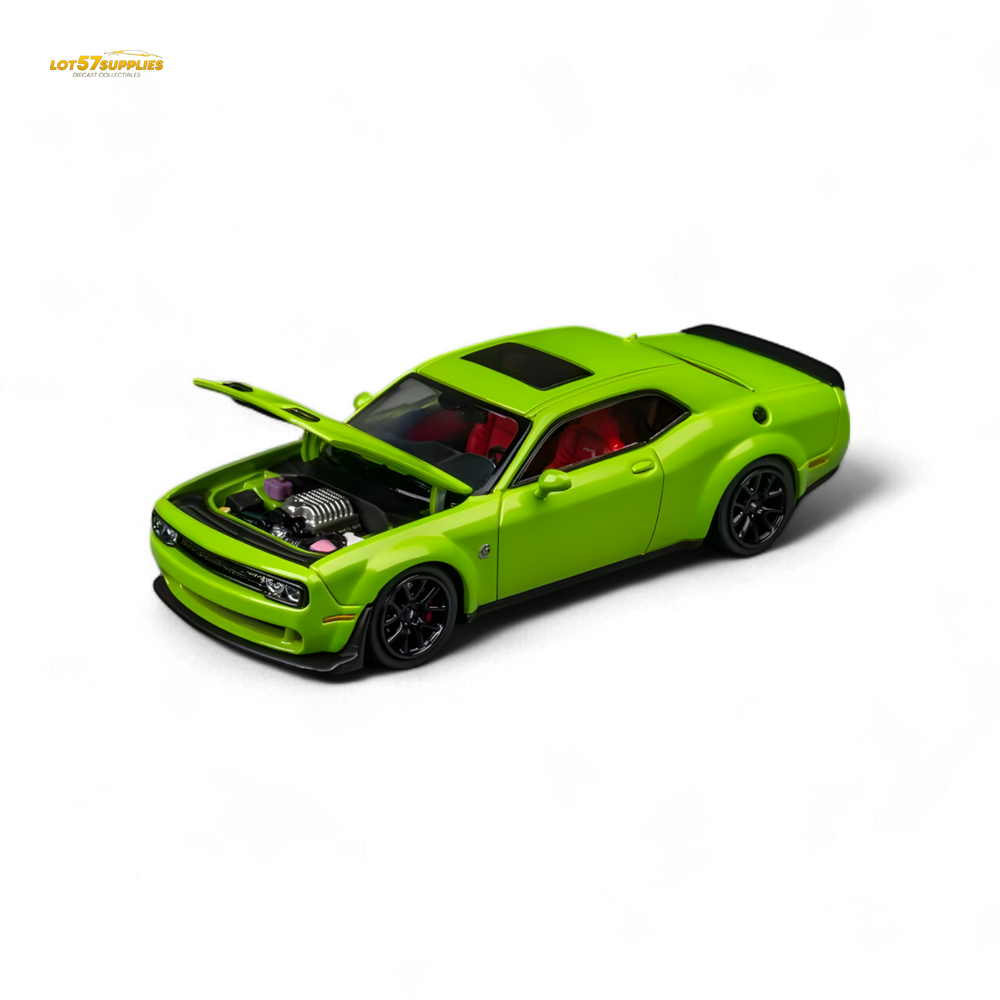 (Pre-Order) STANCE HUNTERS DODGE SRT HELLCAT - Green 1/64 (ONLINE ORDER ONLY)