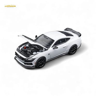 (Pre-Order) DCM Mustang Dark Horse - Crystal White - Black Wheels 1:64 (Online Order Only)