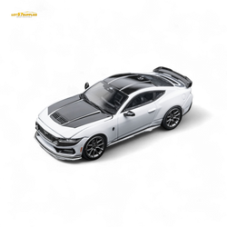 (Pre-Order) DCM Mustang Dark Horse - Crystal White - Titanium Wheels 1:64 (Online Order Only)