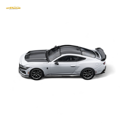 (Pre-Order) DCM Mustang Dark Horse - Crystal White - Titanium Wheels 1:64 (Online Order Only)