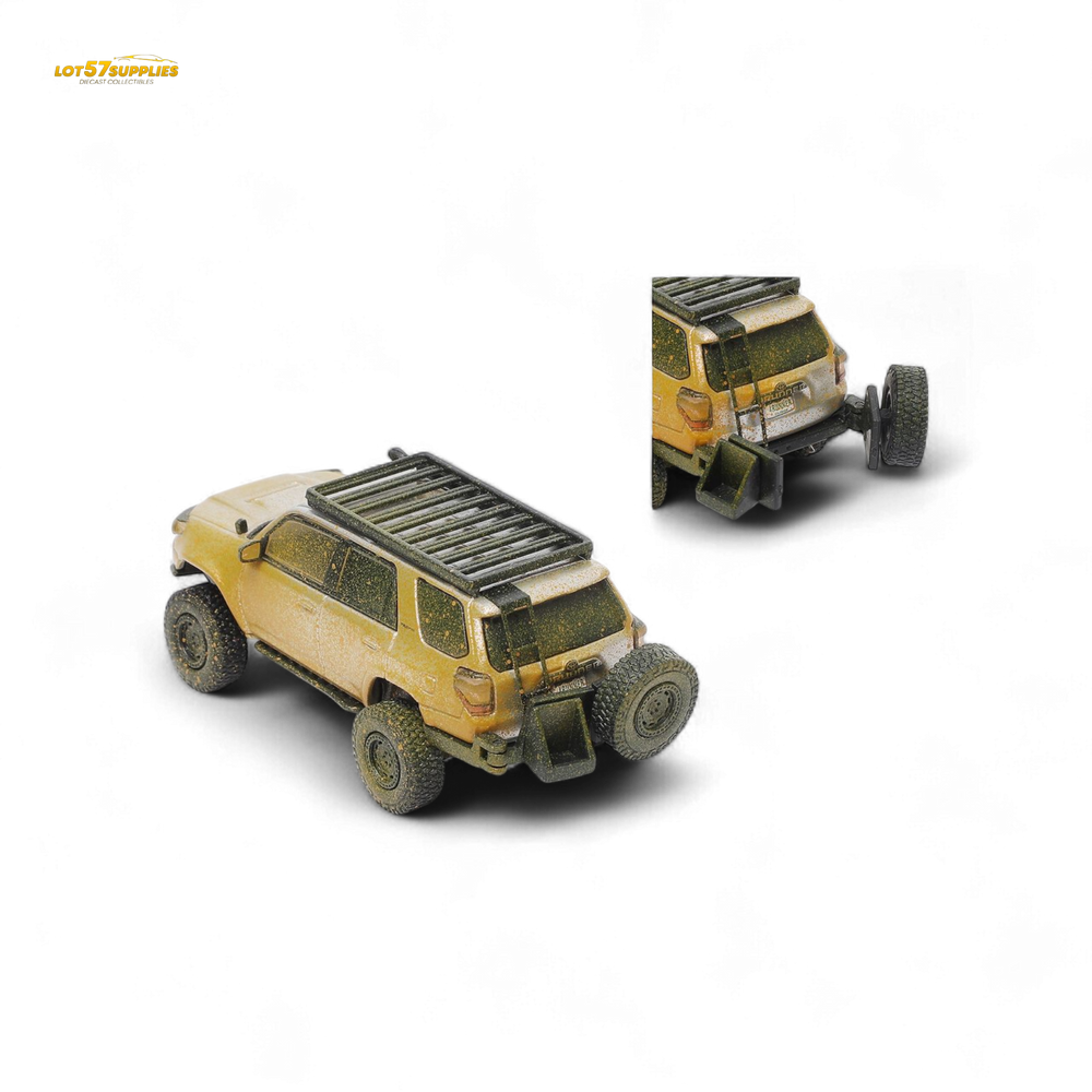 (Pre-Order) GCD Toyota Speed Master Silver Muddy 4 RUNNER – Silver Muddy 1:64 (Online Order Only)