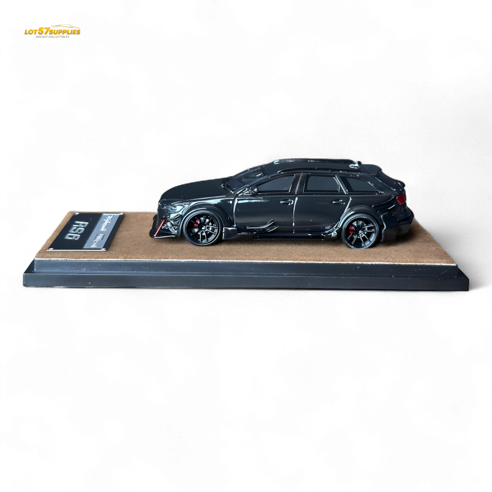 Qidian Model Audi RS6 Avant (C7) Crock Station wagon DTM Wide-Body Modified - Black 1/64 (ONLINE ORDER ONLY)