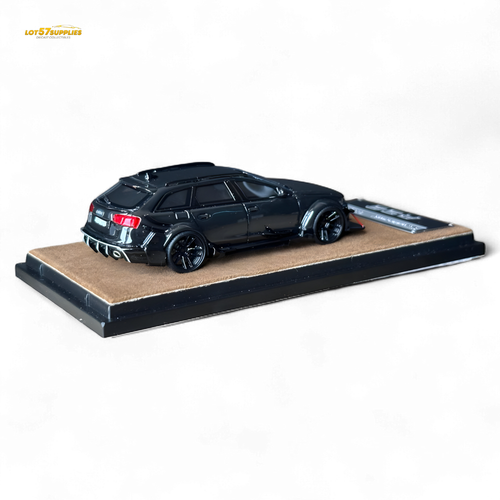 Qidian Model Audi RS6 Avant (C7) Crock Station wagon DTM Wide-Body Modified - Black 1/64 (ONLINE ORDER ONLY)