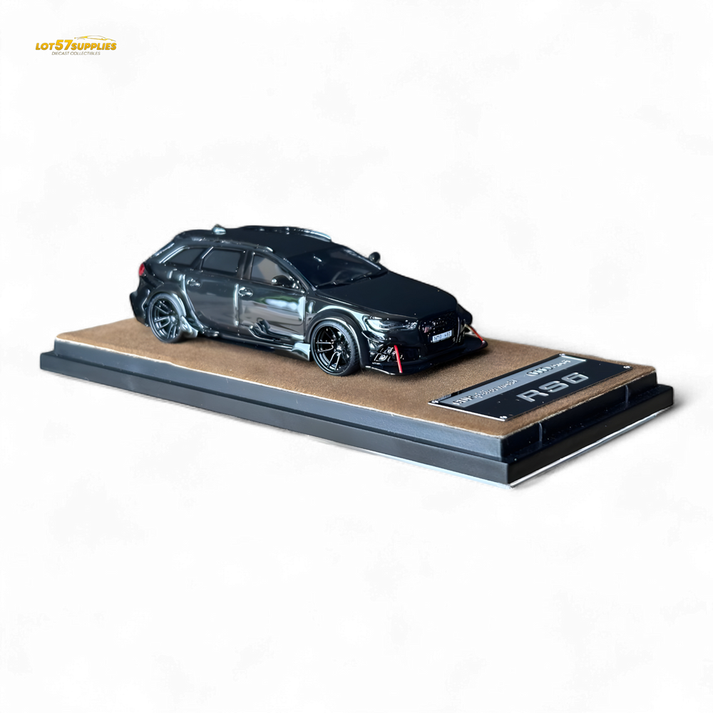 Qidian Model Audi RS6 Avant (C7) Crock Station wagon DTM Wide-Body Modified - Black 1/64 (ONLINE ORDER ONLY)