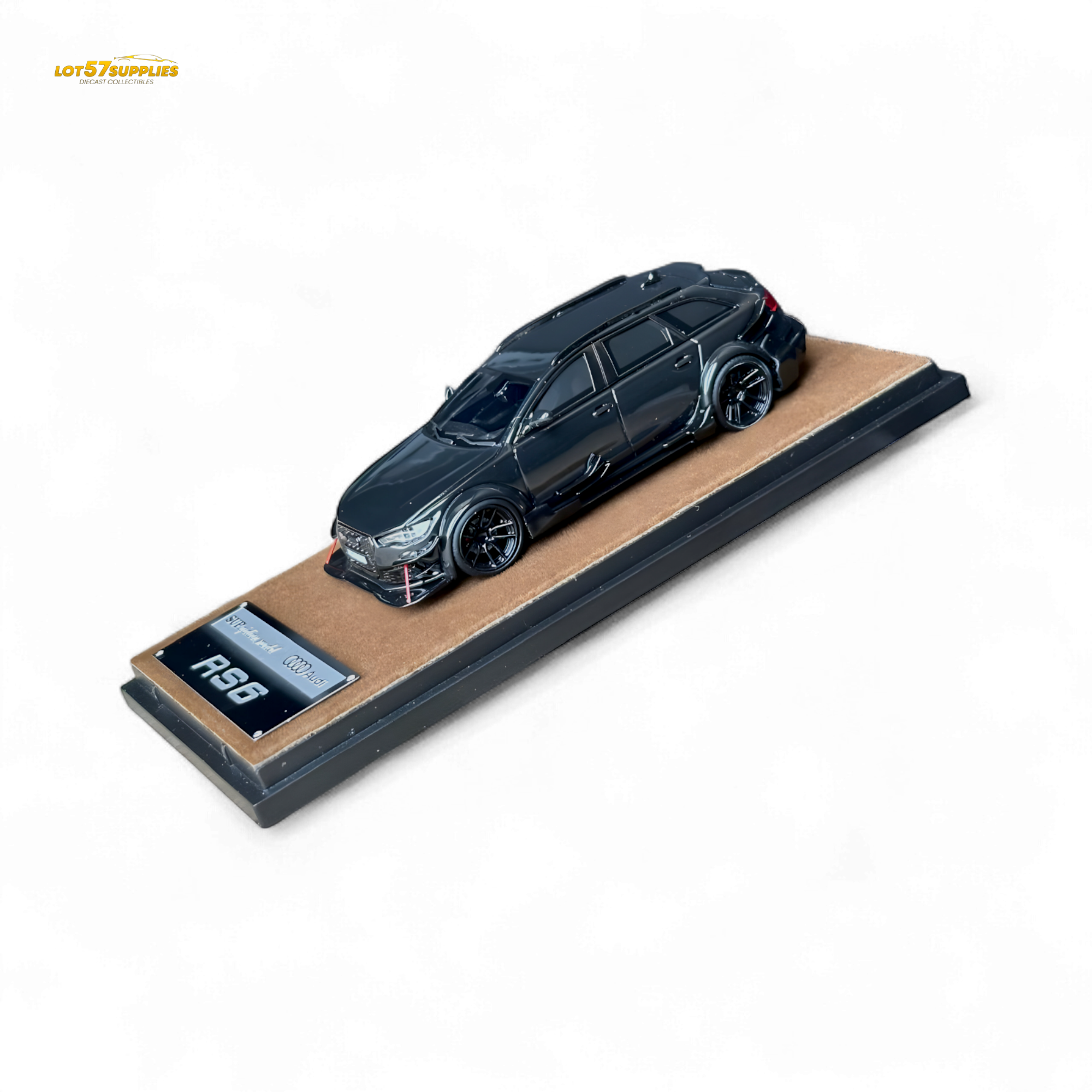Qidian Model Audi RS6 Avant (C7) Crock Station wagon DTM Wide-Body Modified - Black 1/64 (ONLINE ORDER ONLY)