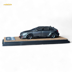 Qidian Model Audi RS6 Avant (C7) Crock Station wagon DTM Wide-Body Modified  - Gungrey 1/64 (ONLINE ORDER ONLY)