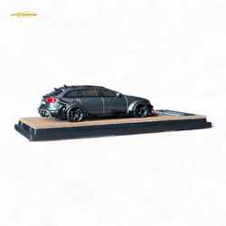 Qidian Model Audi RS6 Avant (C7) Crock Station wagon DTM Wide-Body Modified  - Gungrey 1/64 (ONLINE ORDER ONLY)