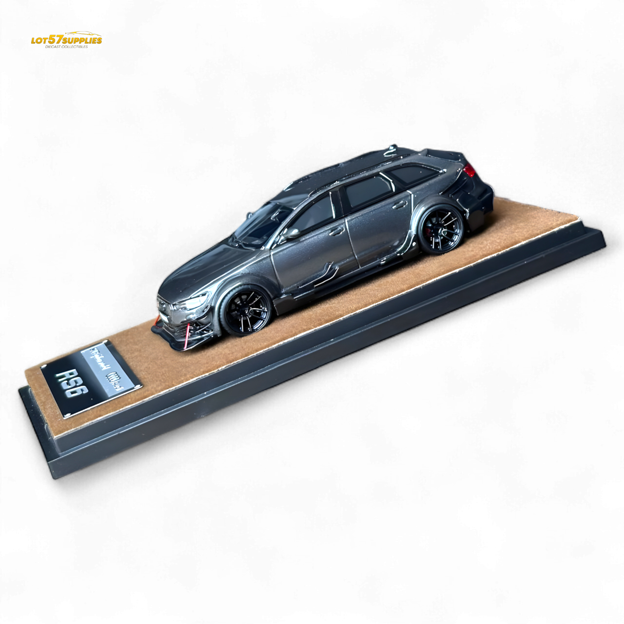 Qidian Model Audi RS6 Avant (C7) Crock Station wagon DTM Wide-Body Modified  - Gungrey 1/64 (ONLINE ORDER ONLY)