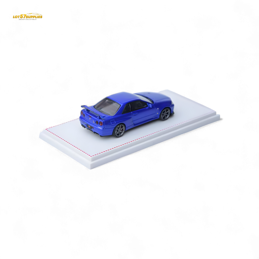 Focal Horizon Skyline GT-R R34 V-SPEC-II - Bayside Blue 1:64 (ONLINE ORDER ONLY)