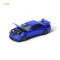 Focal Horizon Skyline GT-R R34 V-SPEC-II - Bayside Blue 1:64 (ONLINE ORDER ONLY)
