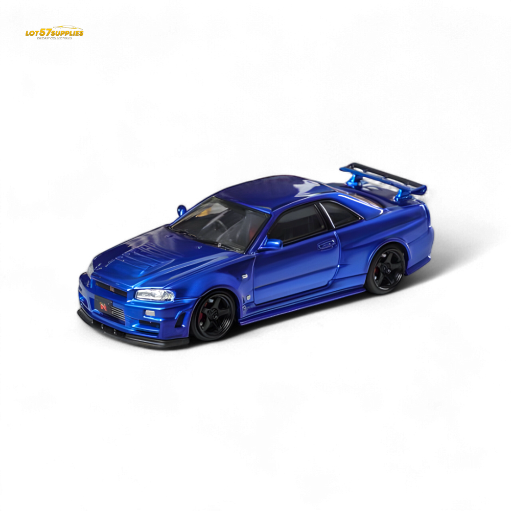 Fuji Skyline R34 GT-R Nismo Z-Tune - Bayside Blue 1:64 (ONLINE ORDER ONLY)