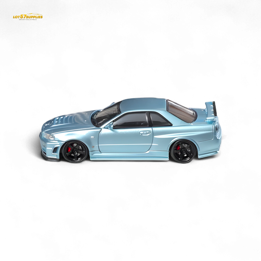 Fuji Skyline R34 GT-R Nismo Z-Tune - Ice Blue 1:64 (ONLINE ORDER ONLY)