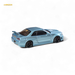 Fuji Skyline R34 GT-R Nismo Z-Tune - Ice Blue 1:64 (ONLINE ORDER ONLY)