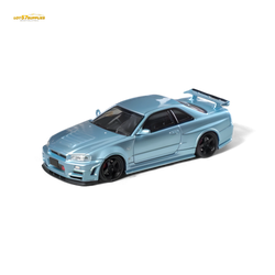 Fuji Skyline R34 GT-R Nismo Z-Tune - Ice Blue 1:64 (ONLINE ORDER ONLY)