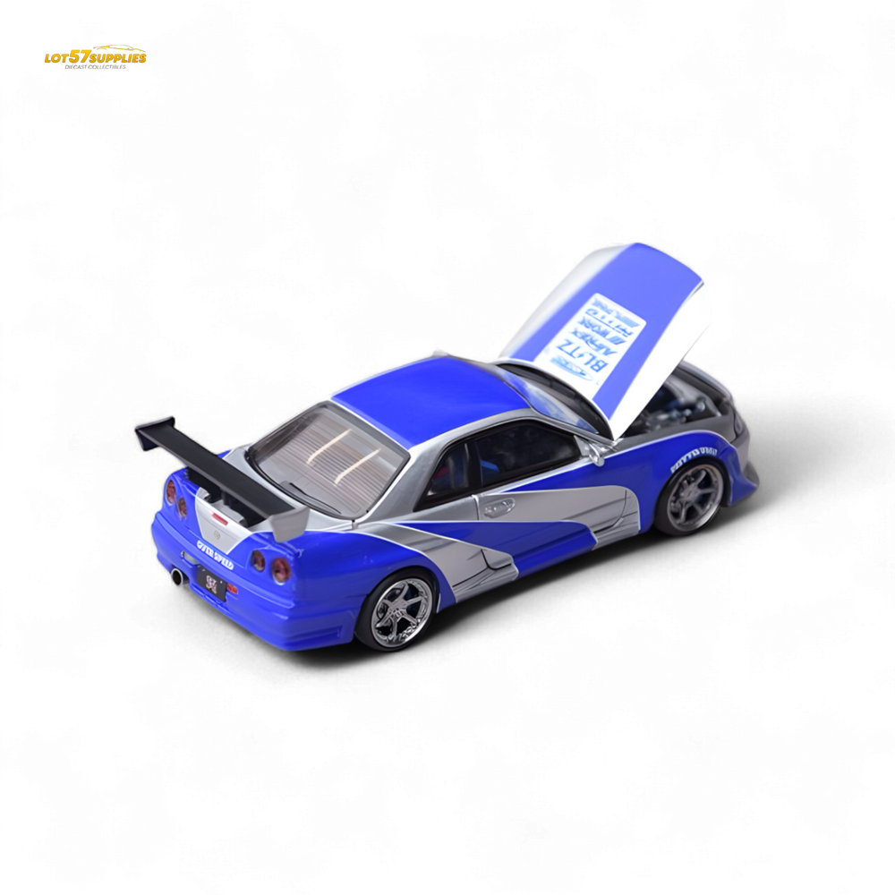 Focal Horizon Skyline GT-R R34 - NFS Silver Blue 1:64 (ONLINE ORDER ONLY)