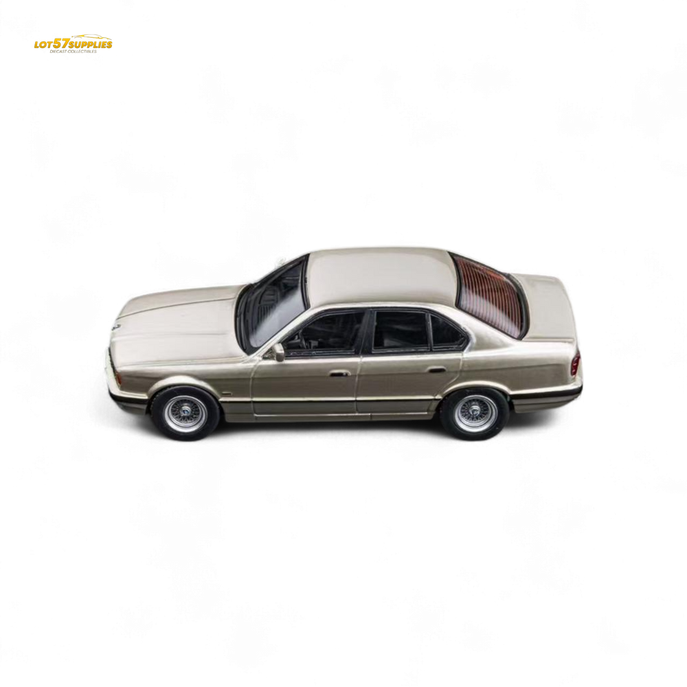 (Pre-Order) DCM BMW E34 5-Series Sedan - Cashmere Beagle Gold 1:64 (ONLINE ORDER ONLY)