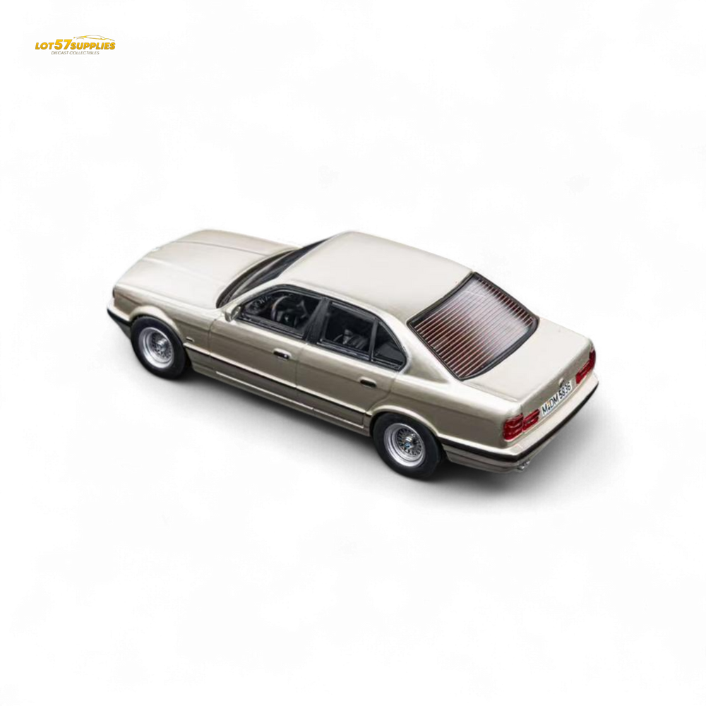 (Pre-Order) DCM BMW E34 5-Series Sedan - Cashmere Beagle Gold 1:64 (ONLINE ORDER ONLY)