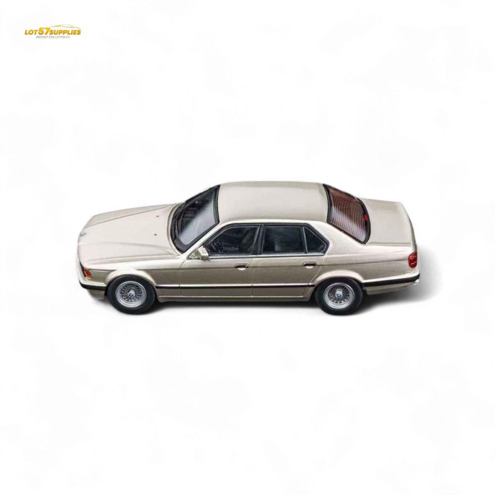 (Pre-Order) DCM BMW E32 7-Series Sedan - Cashmere Beagle Gold 1:64 (ONLINE ORDER ONLY)