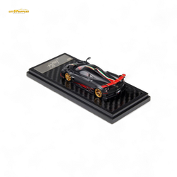 (Pre-Order) LCD Pagani Imola - Matte Black Carbon with Italian Flag 1:64 (ONLINE ORDER ONLY)