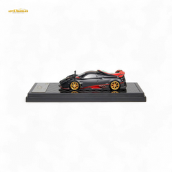 (Pre-Order) LCD Pagani Imola - Matte Black Carbon with Italian Flag 1:64 (ONLINE ORDER ONLY)