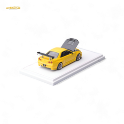 Focal horizon Skyline GT-R R34 Z-Tune Carbon-Hood Version - Yellow 1:64 (ONLINE ORDER ONLY)