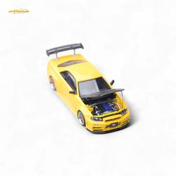 Focal horizon Skyline GT-R R34 Z-Tune Carbon-Hood Version - Yellow 1:64 (ONLINE ORDER ONLY)