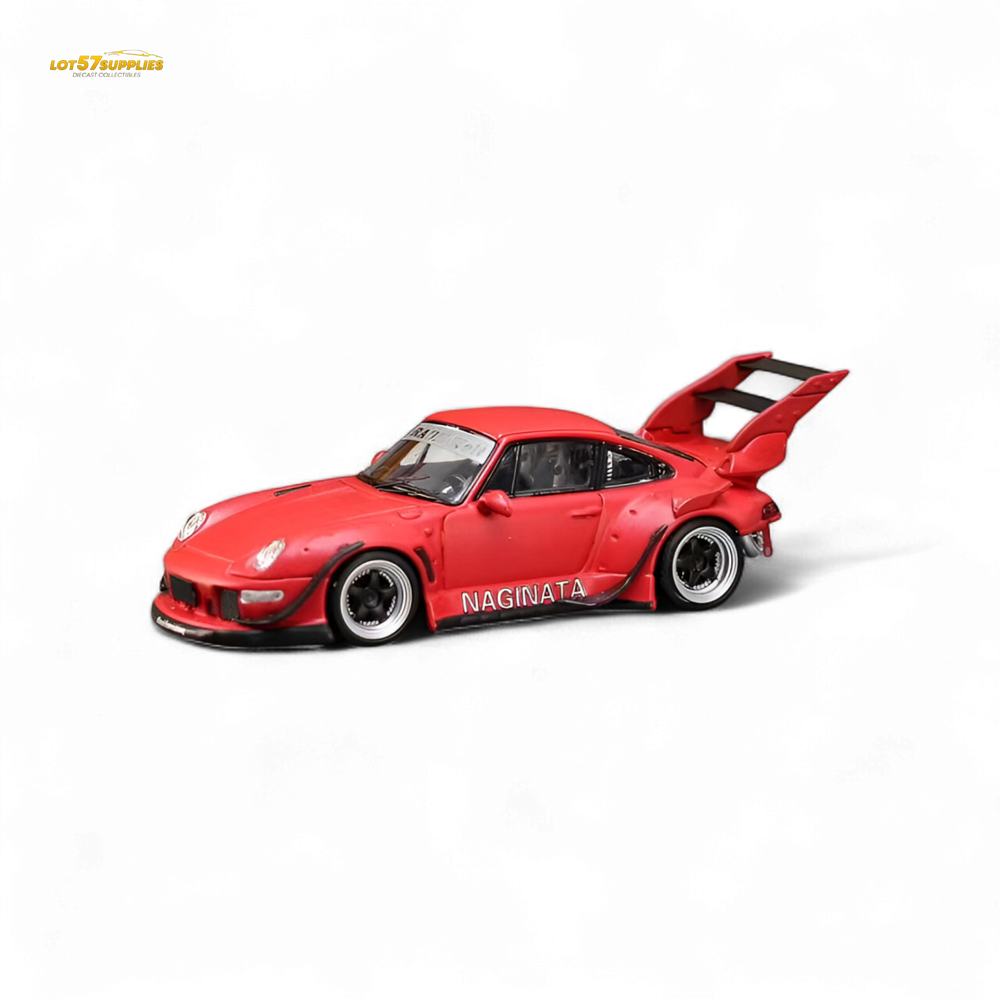 (Pre-Order) Street Weapon RWB 993 NAGINATA RED LIVERY - HIGHER TAIL SINGLE EXHAUST - 1:64 (ONLINE ORDER ONLY)
