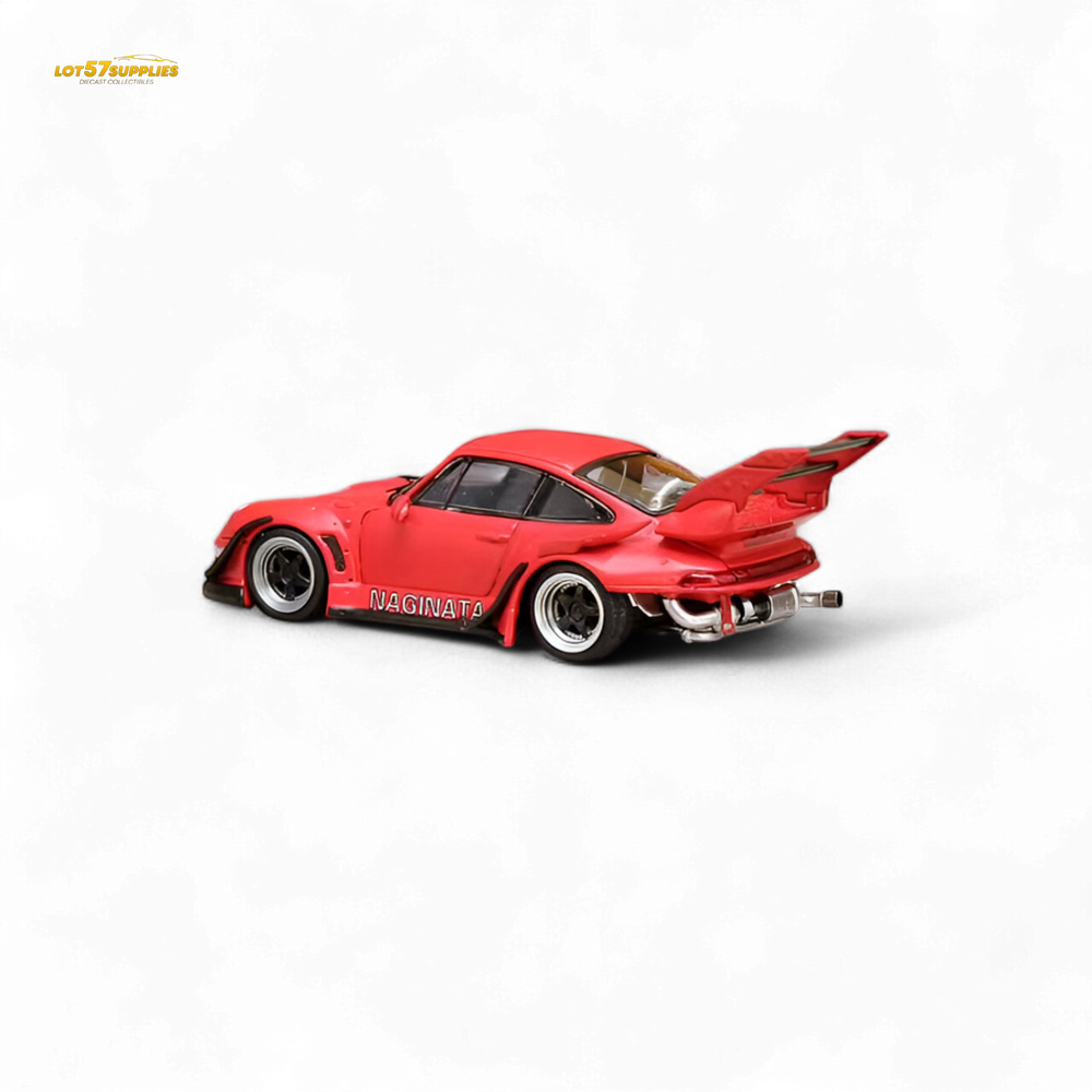 (Pre-Order) Street Weapon RWB 993 NAGINATA RED LIVERY - HIGHER TAIL SINGLE EXHAUST - 1:64 (ONLINE ORDER ONLY)